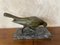 Pigeon Art Déco en Bronze sur Socle en Marbre par G. Arisse, France, 1930s 2