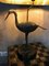 Lámpara de mesa Heron de latón dorado de Maison Charles, años 60, Imagen 3
