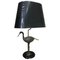 Heron Table Lamp in Gilded Brass from Maison Charles, 1960s 1