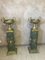 Italian Empire Style Columns in Green Marble and Gilded Bronze, Set of 2 2