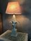 Lampada da tavolo in terracotta, Francia, anni '50, Immagine 6