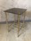 French Brass and Mirror Side Table, 1970s, Image 2