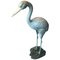 Vintage French Metal Heron, 1930s 1