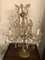 Lámpara de mesa francesa del siglo XX de vidrio y latón, años 40, Imagen 2