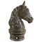 20th Century French Horse Head Figurine, 1930s 1