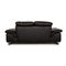 Black Leather 29830 2-Seat Function Sofa by Willi Schillig 8