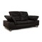 Schwarzes 29830 2-Sitzer Ledersofa von Willi Schillig 3