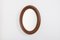 Vintage Italian Oval Wall Mirror, 1980s, Image 1