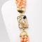 Vintage 18k Gold, Diamond, Sapphire, Coral, Susta and Torchon Necklace, 1970s 4