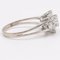 Vintage 18k White Gold Ring with Brilliant Cut Diamonds, 1960s 4