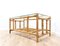 Mid-Century Italian Bamboo, Cane, Wicker and Glass Coffee Table, Image 3