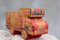 Handmade Leather Truck Piggy Bank for Children, 1980s 3