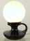 Dunkelblaue Tischlampe aus Keramik 6