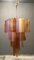 Large Pop Art Murano Glass Tube Chandelier, 1980s 9