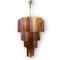 Large Pop Art Murano Glass Tube Chandelier, 1980s 2