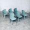 Sedie da pranzo postmoderne in pelle di Mario Morbidelli per Naos, Italia, anni '80, set di 6, Immagine 42