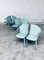 Postmoderne Esszimmerstühle aus Leder von Mario Morbidelli für Naos, 1980er, 6er Set 37