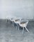 Chaises de Salle à Manger en Métal Blanc et Toile, Italie, 1970s, Set de 4 24