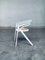 Italienische Esszimmerstühle aus weißem Metall und Gurtband, 1970er, 4 . Set 10