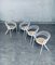 Italian White Metal and Webbing Dining Chairs, 1970s, Set of 4, Image 21