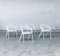 Sedie da pranzo in metallo bianco e rete, Italia, anni '70, set di 4, Immagine 28