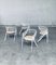 Italian White Metal and Webbing Dining Chairs, 1970s, Set of 4, Image 26
