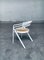 Italian White Metal and Webbing Dining Chairs, 1970s, Set of 4, Image 8