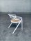 Italian White Metal and Webbing Dining Chairs, 1970s, Set of 4 7