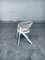 Italian White Metal and Webbing Dining Chairs, 1970s, Set of 4 11