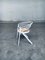 Sedie da pranzo in metallo bianco e rete, Italia, anni '70, set di 4, Immagine 11