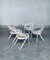 Italienische Esszimmerstühle aus weißem Metall und Gurtband, 1970er, 4 . Set 16
