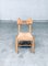 Brutalist Rustic Oak & Rush Dining Chairs, Belgium, 1960s, Set of 6 15