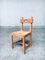 Brutalist Rustic Oak & Rush Dining Chairs, Belgium, 1960s, Set of 6, Image 11
