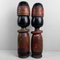 Figurines Kokeshi Vintage par Ainu, 1960s, Set de 2 3