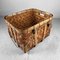 Japanese Hand Braided Bamboo Harvest Basket, 1950s 6