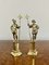 Figurines de Cavaliers Victoriens Antiques en Laiton, 1860, Set de 2 1