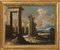 Escuela de artista veneciana, Vistas del Véneto, década de 1800, pinturas al óleo sobre lienzo, enmarcado, Juego de 2, Imagen 5