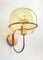 Mid-Century Wall Copper and Glass Lamp, Image 2