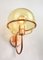 Mid-Century Wall Copper and Glass Lamp, Image 1