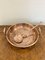 Large Antique George III Copper Pan with Copper Skimmer, 1800, Set of 2 5