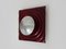 Wall Lamp in Red Glass and Chrome Reflector by Paul Neuhaus, 1990s 3