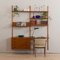 Mid-Century Danish Teak Two Bay Floating Desk Wall Unit by Preben Sorensen, 1960s, Image 2