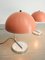 Mid-Century Pink Sphere Table Lamp 7