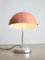 Mid-Century Pink Sphere Table Lamp 3