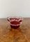 Antique Victorian Quality Cranberry Glass Bowl, 1860 1