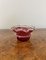 Bol Victorien Antique en Verre Cranberry, 1860 2