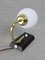 Mid-Century Table Lamp in Brass and Opaline, Image 5