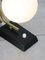 Lampe de Bureau Mid-Century en Laiton et Opaline 7