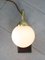 Mid-Century Table Lamp in Brass and Opaline, Image 4