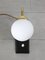 Mid-Century Table Lamp in Brass and Opaline, Image 6